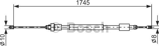 BOSCH 1 987 477 576 - Cablu, frana de parcare aaoparts.ro