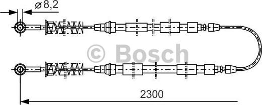 BOSCH 1 987 477 083 - Cablu, frana de parcare aaoparts.ro