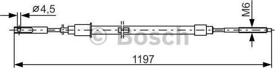 BOSCH 1 987 477 082 - Cablu, frana de parcare aaoparts.ro