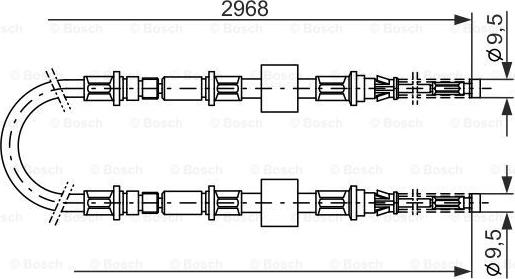 BOSCH 1 987 477 101 - Cablu, frana de parcare aaoparts.ro