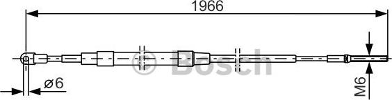 BOSCH 1 987 477 179 - Cablu, frana de parcare aaoparts.ro