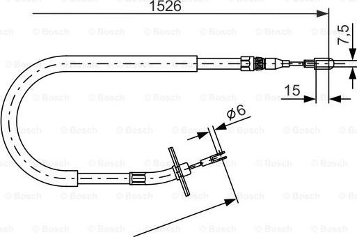 BOSCH 1 987 477 859 - Cablu, frana de parcare aaoparts.ro