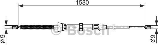 BOSCH 1 987 477 806 - Cablu, frana de parcare aaoparts.ro