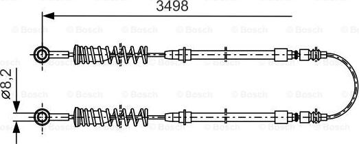 BOSCH 1 987 477 291 - Cablu, frana de parcare aaoparts.ro
