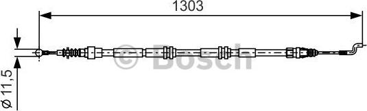 BOSCH 1 987 477 260 - Cablu, frana de parcare aaoparts.ro