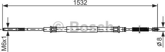 BOSCH 1 987 477 215 - Cablu, frana de parcare aaoparts.ro