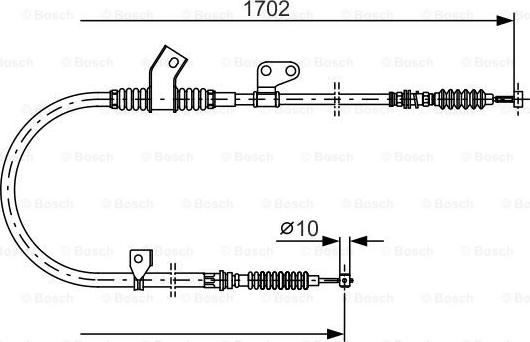 BOSCH 1 987 477 747 - Cablu, frana de parcare aaoparts.ro