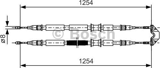 BOSCH 1 987 477 764 - Cablu, frana de parcare aaoparts.ro