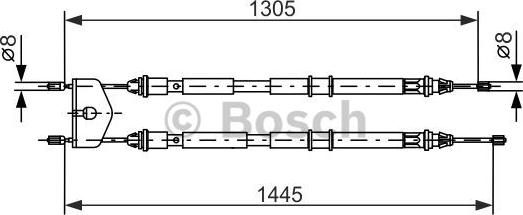 BOSCH 1 987 477 732 - Cablu, frana de parcare aaoparts.ro