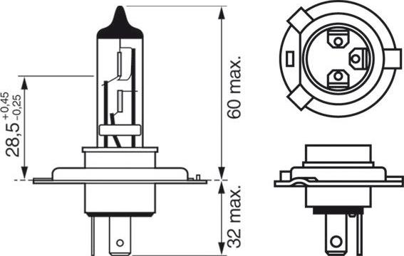 BOSCH 1 987 301 440 - Bec, far faza lunga aaoparts.ro