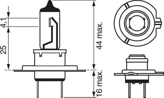 BOSCH 1 987 301 441 - Bec, far faza lunga aaoparts.ro