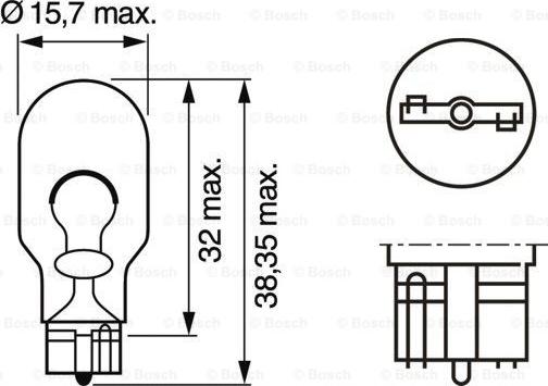 BOSCH 1 987 301 049 - Bec, semnalizator aaoparts.ro