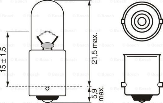 BOSCH 1 987 302 817 - Bec, semnalizator aaoparts.ro