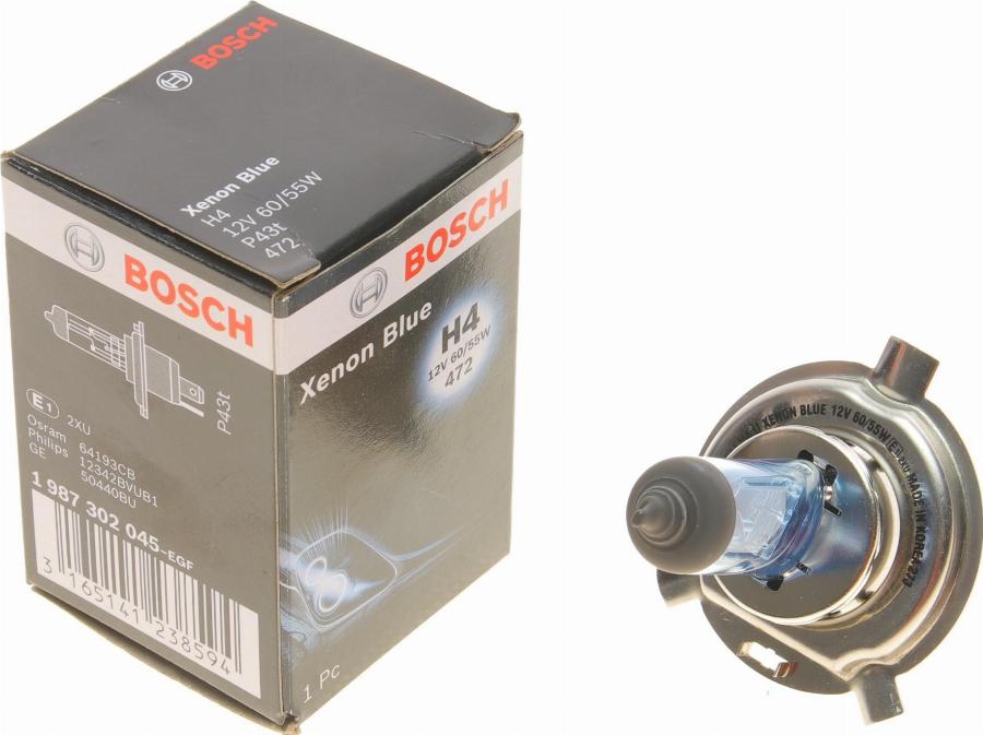 BOSCH 1 987 302 045 - Bec, far faza lunga aaoparts.ro