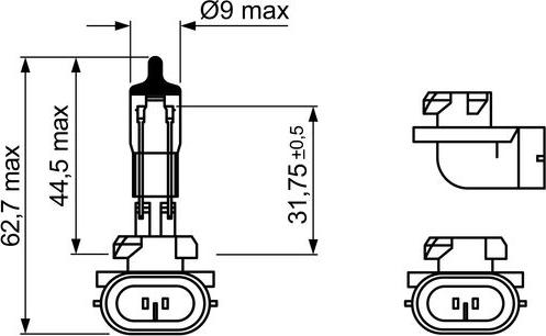 BOSCH 1 987 302 025 - Bec, proiector ceata aaoparts.ro