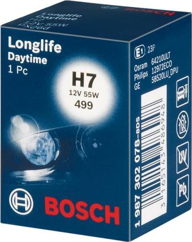 BOSCH 1 987 302 078 - Bec, far faza lunga aaoparts.ro