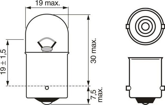 BOSCH 1 987 302 816 - Bec, semnalizator aaoparts.ro