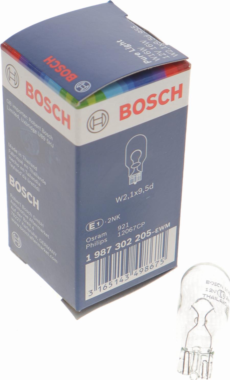 BOSCH 1 987 302 205 - Bec, semnalizator aaoparts.ro