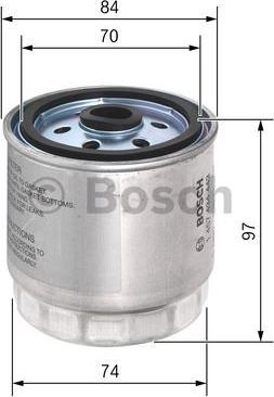 BOSCH 1 457 434 443 - Filtru combustibil aaoparts.ro