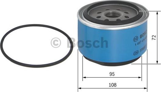 BOSCH 1 457 434 450 - Filtru combustibil aaoparts.ro