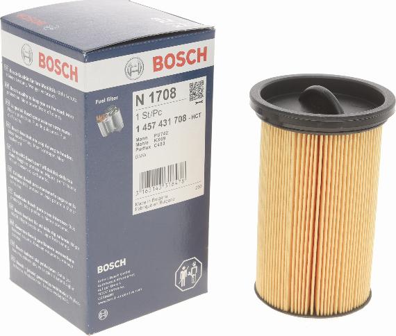 BOSCH 1 457 431 708 - Filtru combustibil aaoparts.ro