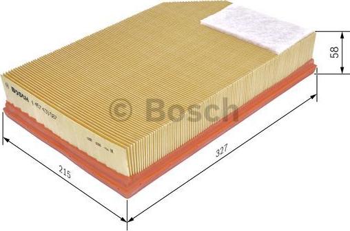 BOSCH 1 457 433 587 - Filtru aer aaoparts.ro