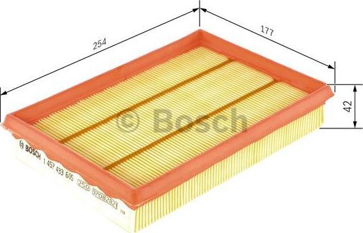 BOSCH 1 457 433 605 - Filtru aer aaoparts.ro