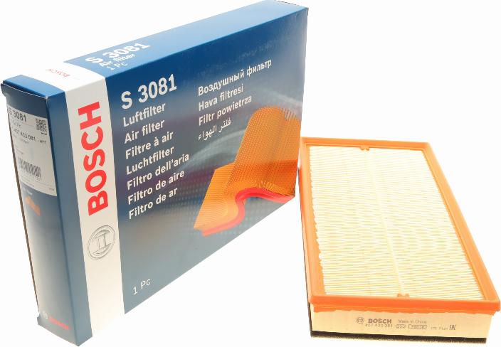 BOSCH 1 457 433 081 - Filtru aer aaoparts.ro