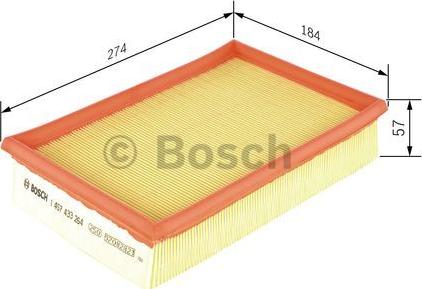 BOSCH 1 457 433 264 - Filtru aer aaoparts.ro