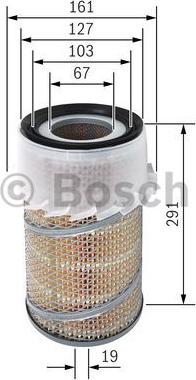 BOSCH 1 457 429 933 - Filtru aer aaoparts.ro