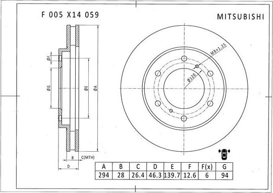 BOSCH F 005 X14 059 - Disc frana aaoparts.ro