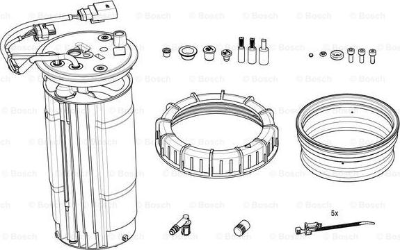 BOSCH F01C600244 - Incalzire, unitate rezervor (injectare aditiv) aaoparts.ro