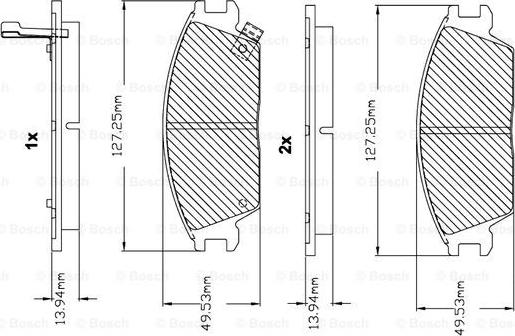BOSCH F 03B 150 007 - Set placute frana,frana disc aaoparts.ro