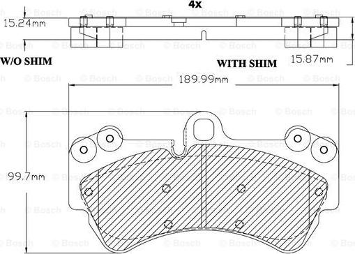 BOSCH F 03B 150 130 - Set placute frana,frana disc aaoparts.ro