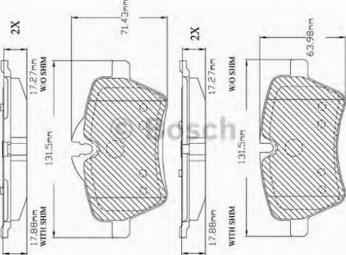 BOSCH F 03B 150 390 - Set placute frana,frana disc aaoparts.ro