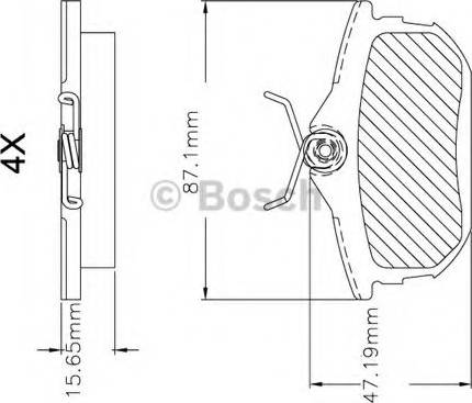 BOSCH F 03B 150 296 - Set placute frana,frana disc aaoparts.ro