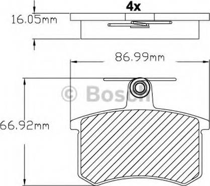 BOSCH F 03B 150 211 - Set placute frana,frana disc aaoparts.ro