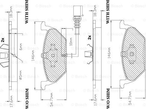 BOSCH F 03B 150 285 - Set placute frana,frana disc aaoparts.ro