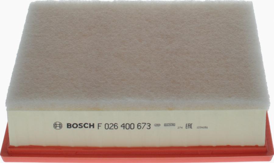 BOSCH F 026 400 673 - Filtru aer aaoparts.ro