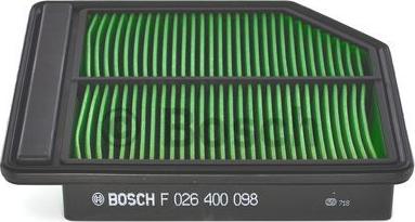 BOSCH F 026 400 098 - Filtru aer aaoparts.ro