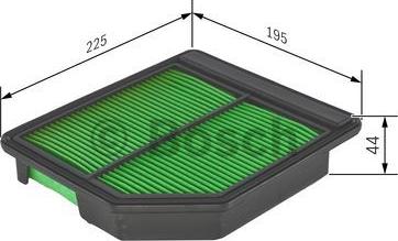 BOSCH F 026 400 098 - Filtru aer aaoparts.ro