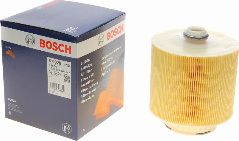 BOSCH F 026 400 028 - Filtru aer aaoparts.ro