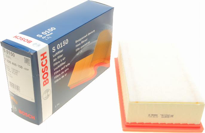 BOSCH F 026 400 150 - Filtru aer aaoparts.ro