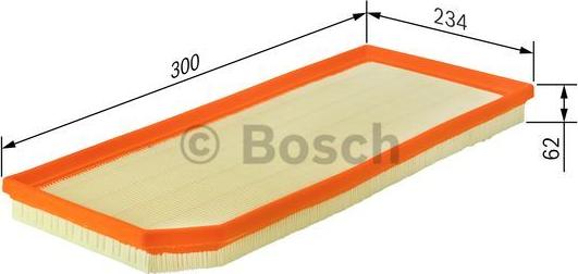 BOSCH F 026 400 119 - Filtru aer aaoparts.ro