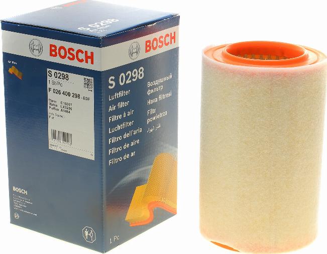 BOSCH F 026 400 298 - Filtru aer aaoparts.ro