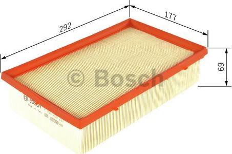 BOSCH F 026 400 287 - Filtru aer aaoparts.ro