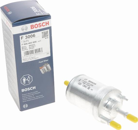 BOSCH F 026 403 006 - Filtru combustibil aaoparts.ro