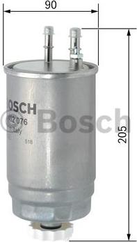 BOSCH F 026 402 076 - Filtru combustibil aaoparts.ro