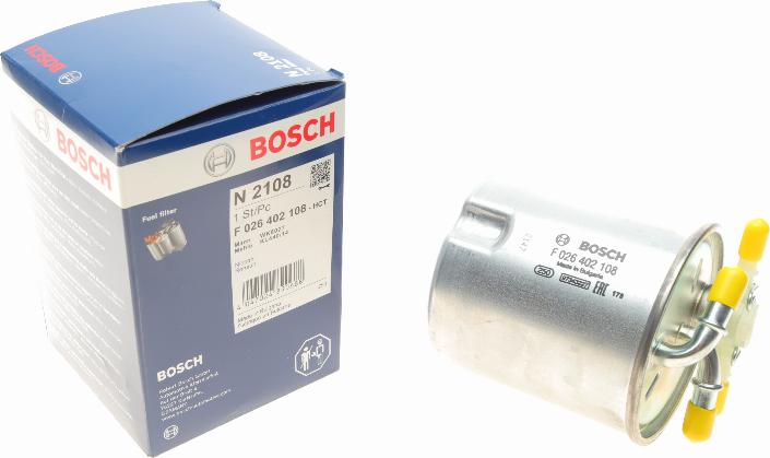 BOSCH F 026 402 108 - Filtru combustibil aaoparts.ro