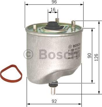 BOSCH F 026 402 862 - Filtru combustibil aaoparts.ro